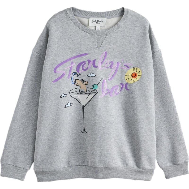 Cath Kidston Mikina Stanley žltá / sivá / levanduľová / čierna 68295132