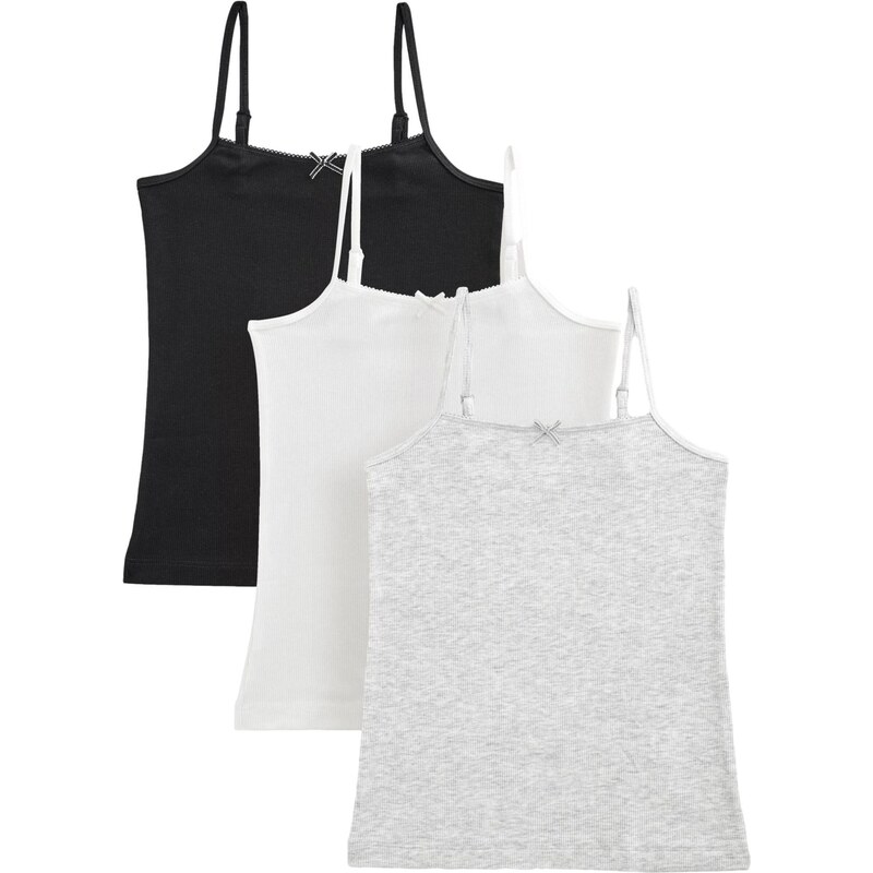 Next Tielko sivá melírovaná / čierna / biela 68295194