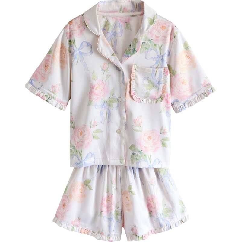 Next Pyžamo nebielená / modrá / svetlozelená / svetloružová 68295270