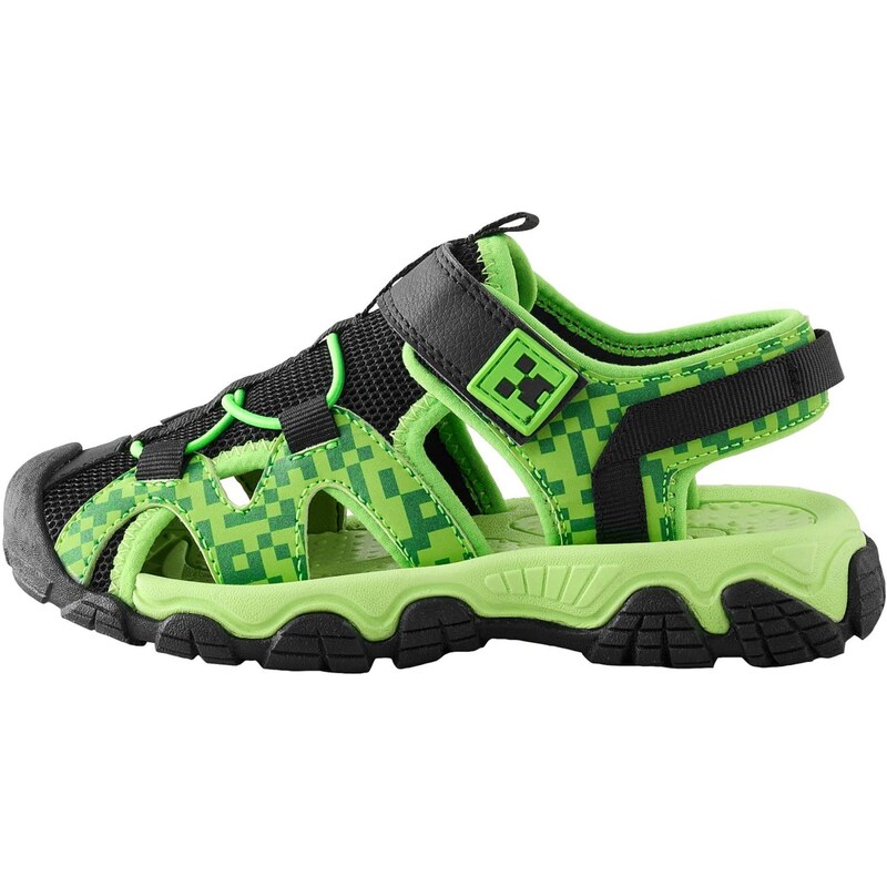 Next Otvorená obuv Minecraft zelená / svetlozelená / čierna 68295329