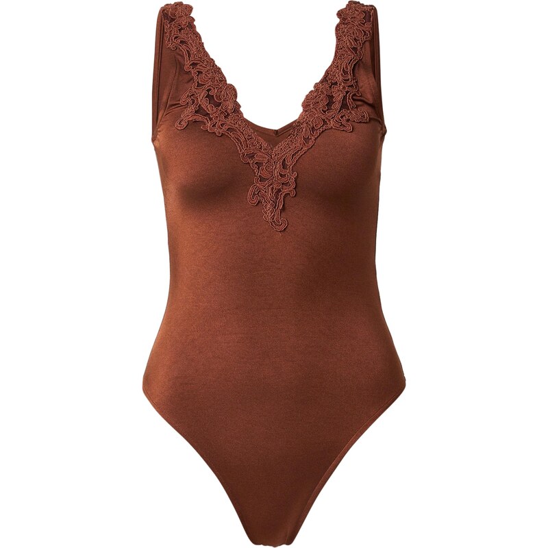 ABOUT YOU Košeľové body Maithe hnedá 68295425