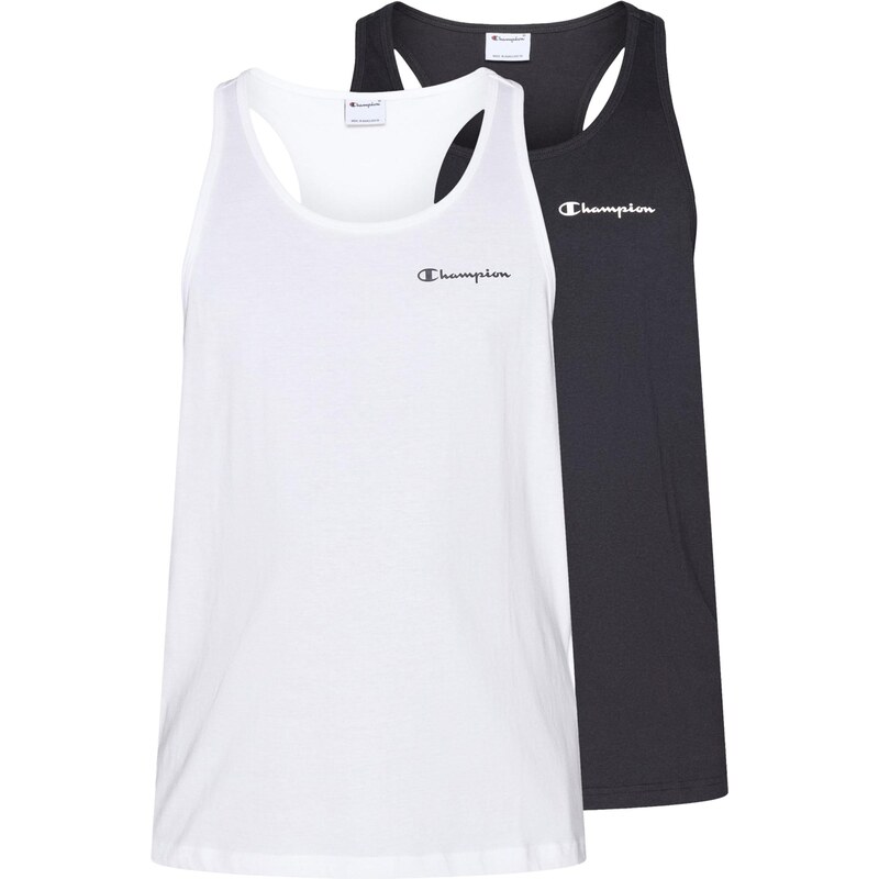 Champion Authentic Athletic Apparel Tričko čierna / biela 68295464