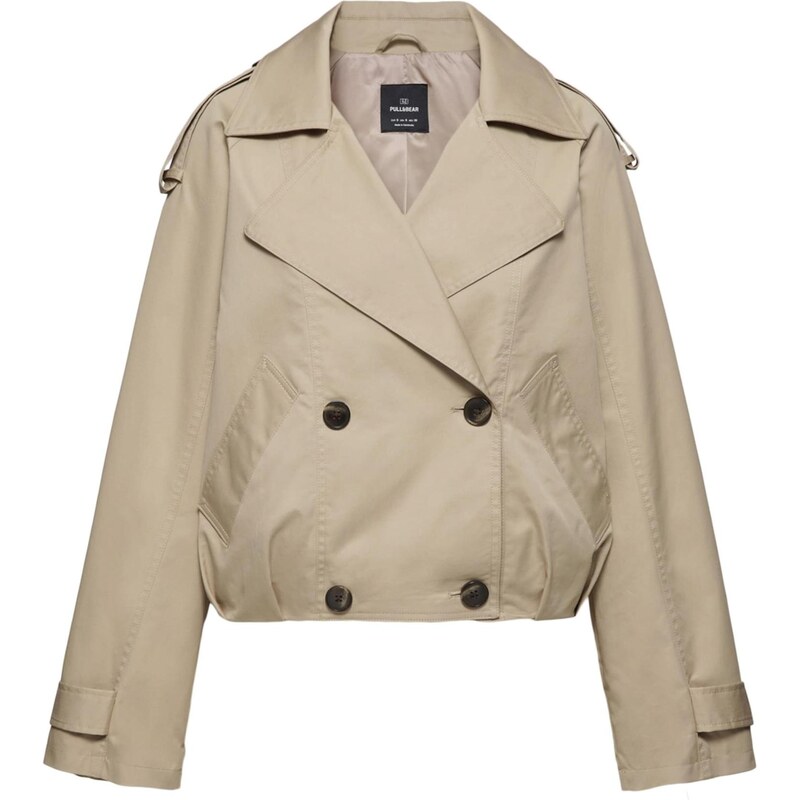 Pull&Bear Prechodný kabát piesková 68295510
