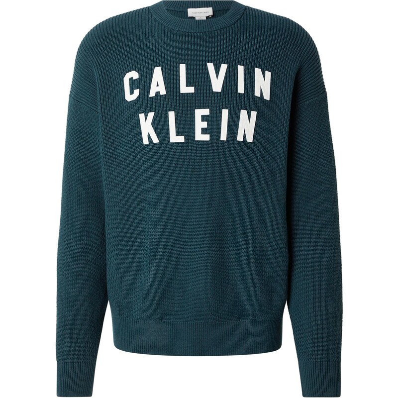 Calvin Klein Jeans Sveter námornícka modrá / biela 68295595