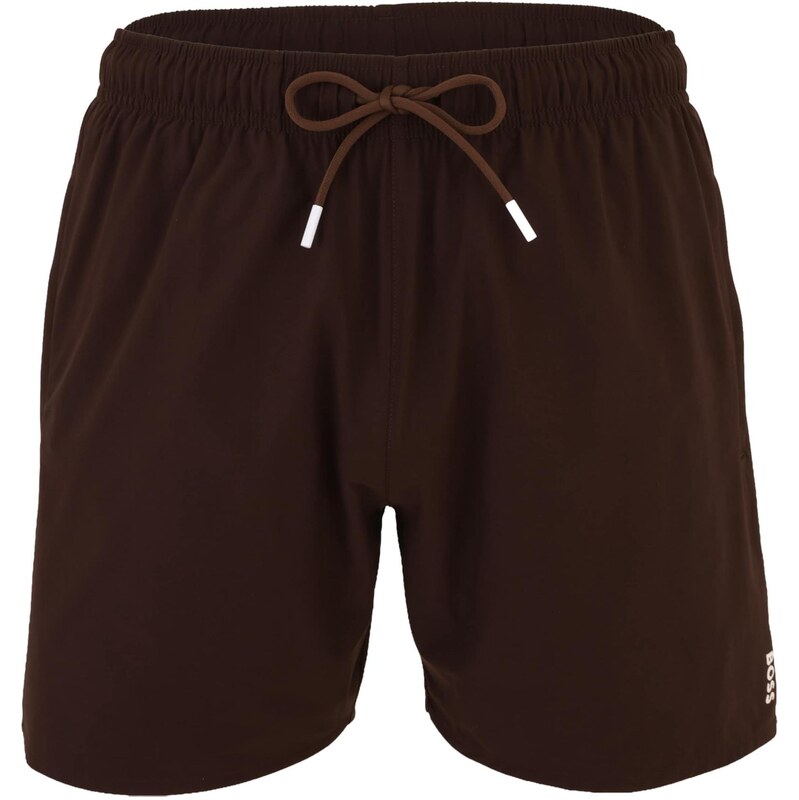 BOSS Plavecké šortky Iconic tmavohnedá 68295611