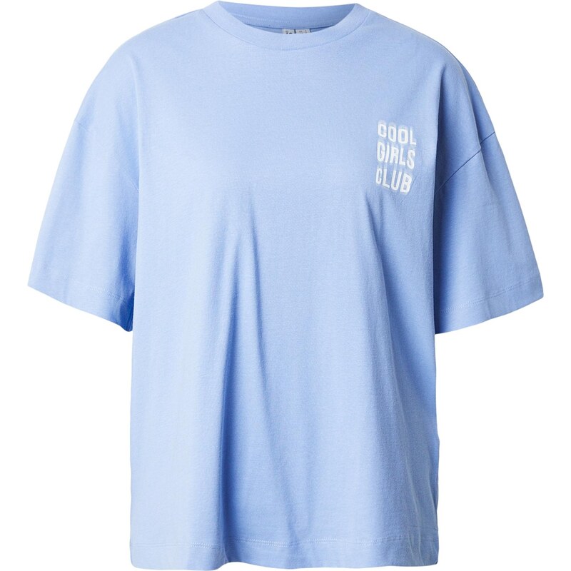 PIECES Oversize tričko PCGRAF svetlomodrá / orgovánová / biela 68295637