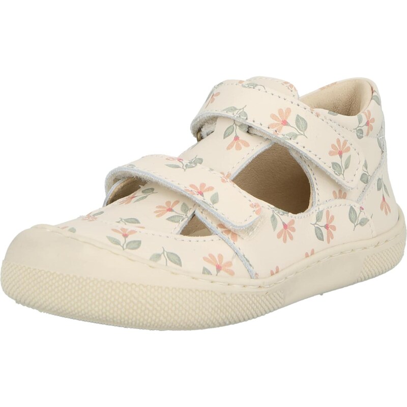 NATURINO Obuv na prvé kroky IRTYS olivová / marhuľová / biela ako vlna 68295685