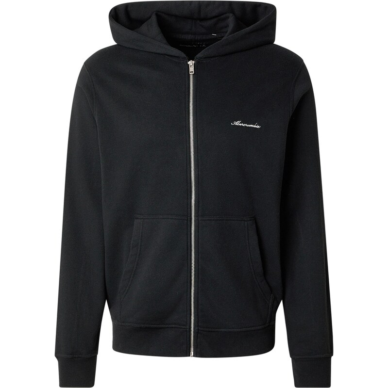 Abercrombie & Fitch Tepláková bunda čierna 68295715