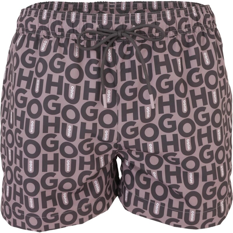 HUGO Plavecké šortky NALU ružová / čierna / biela 68295687