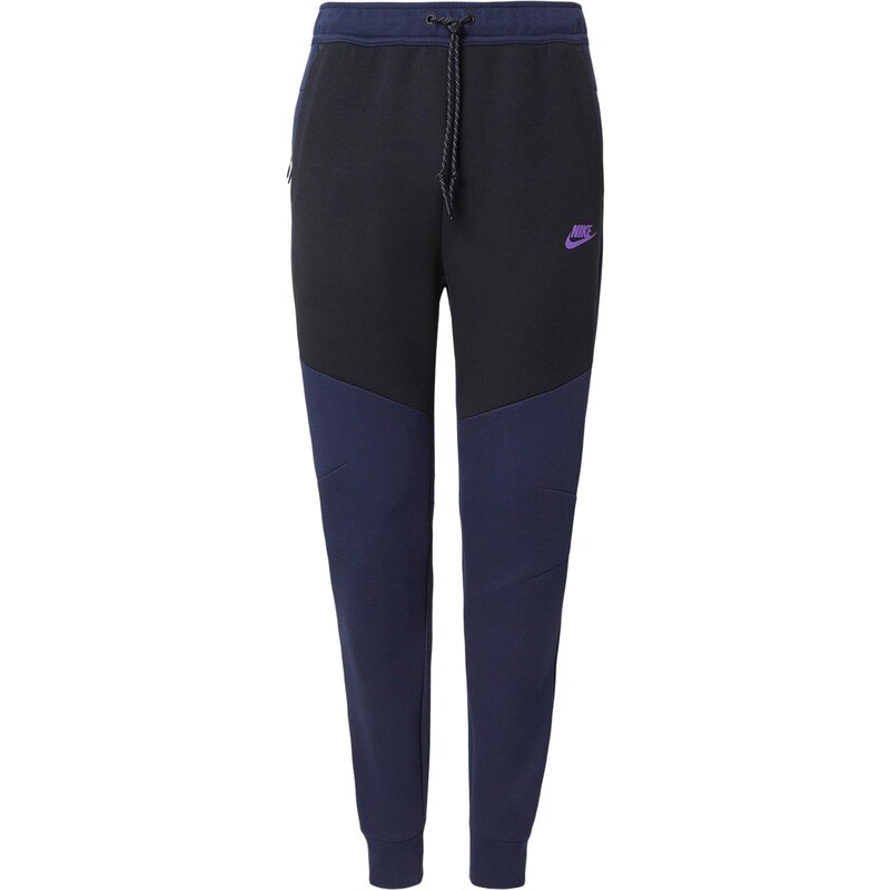 Nike Sportswear Nohavice TCH FLC tmavomodrá / levanduľová / čierna 68295756