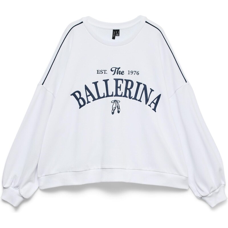 VERO MODA Mikina VMJAMIE námornícka modrá / biela 68295753