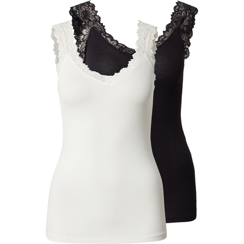 VERO MODA Top VMROSA čierna / biela 68295764