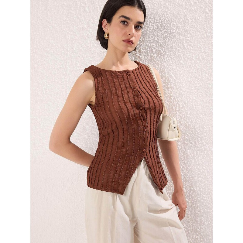 Trendyol Top hnedá 68295814