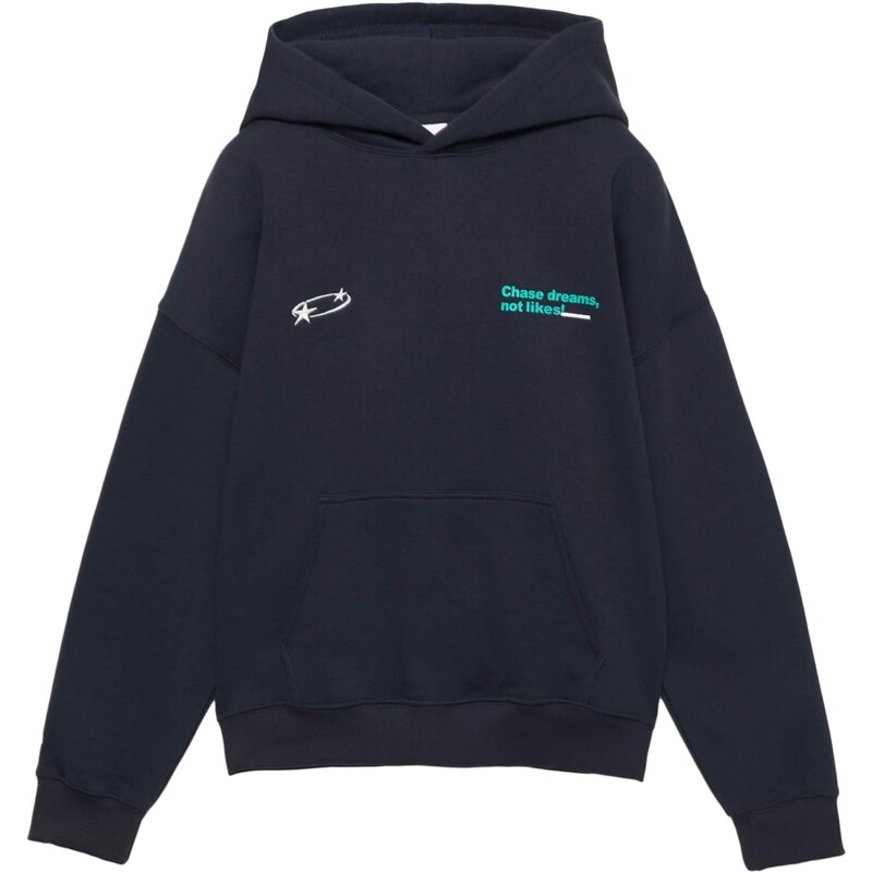 Pull&Bear Mikina námornícka modrá / nefritová / biela 68295867