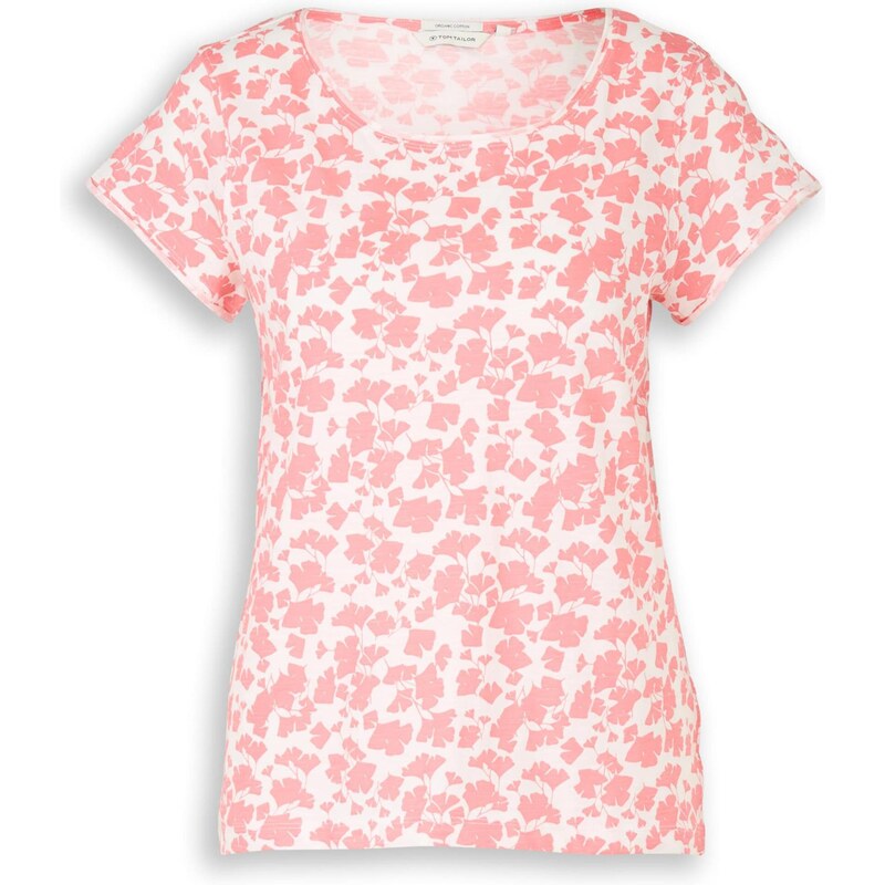 TOM TAILOR Tričko svetloružová / biela 68295873