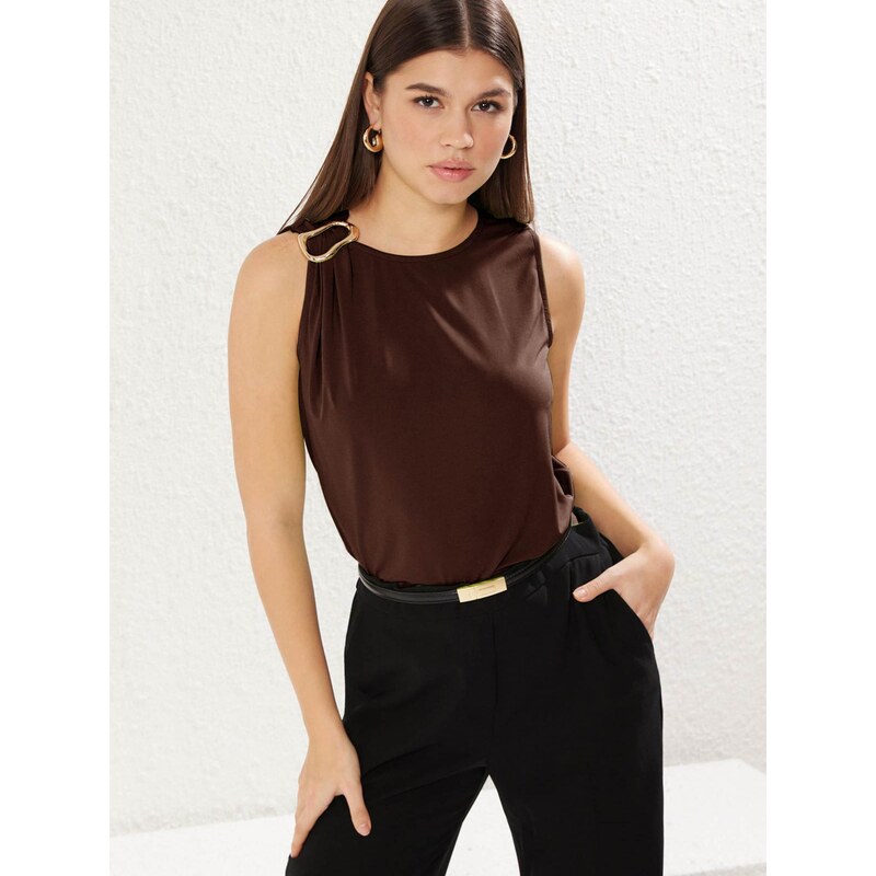 Trendyol Top hnedá 68295887