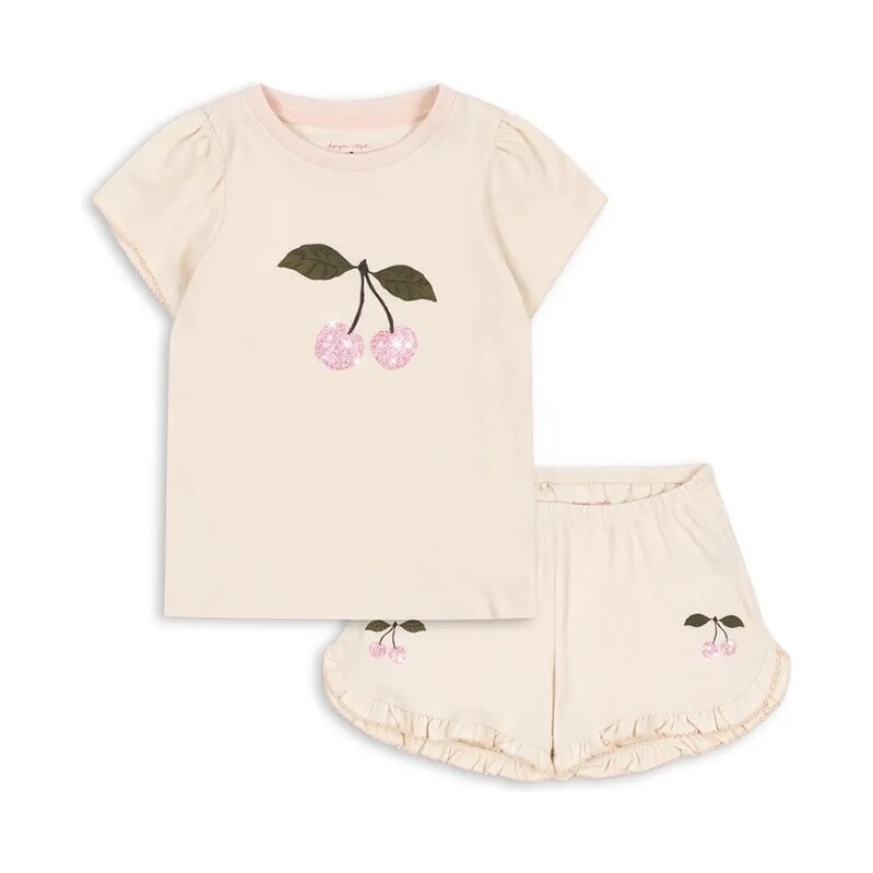 Detská bavlnená súprava Konges Sløjd FAMO FRILL SET GOTS 68296734