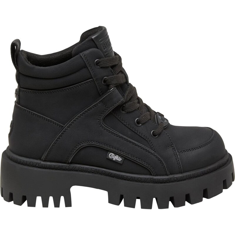 BUFFALO Šnurovacie členkové čižmy Zanos čierna 68298481