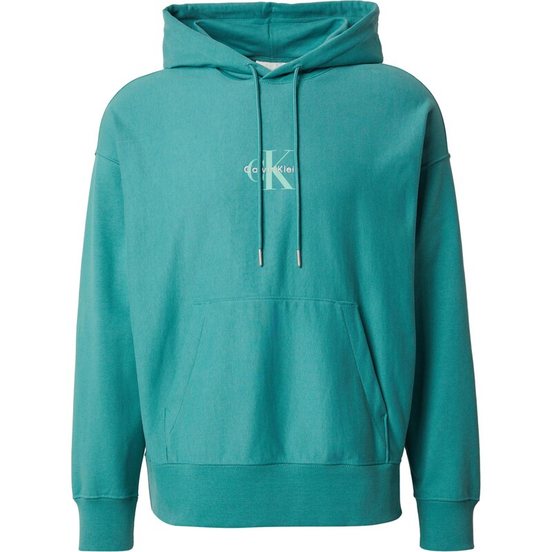 Calvin Klein Jeans Mikina petrolejová / biela 68298514