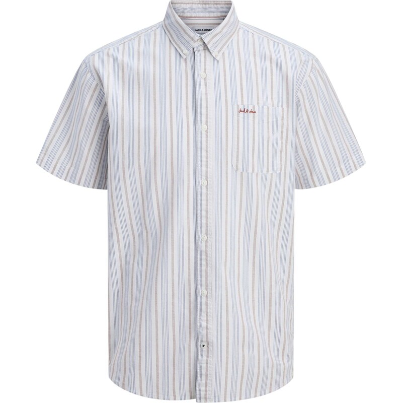 Jack & Jones Junior Košeľa JJDEVIN svetlomodrá / sivá / červená / 68298608