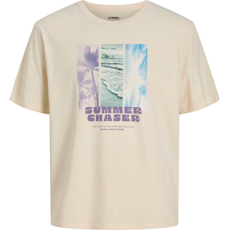 JJ Rebel Tričko JREBMILES svetlobéžová / azúrová / mätová / černicová 68298680