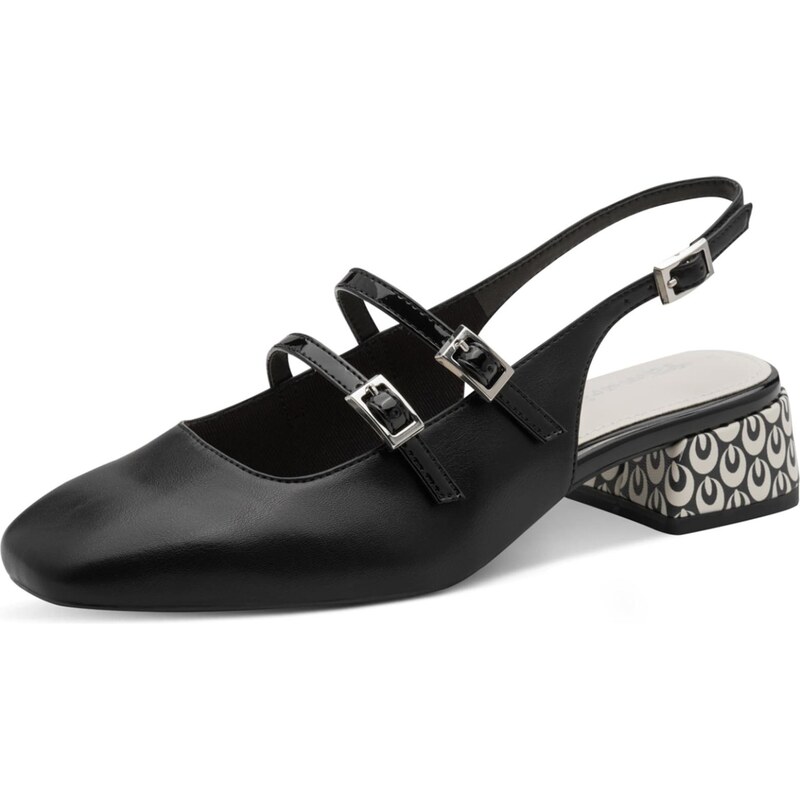 Tamaris Lodičky s otvorenou pätou čierna 68298700