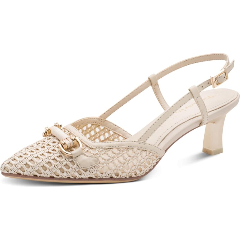 Tamaris Lodičky s otvorenou pätou krémová 68298711