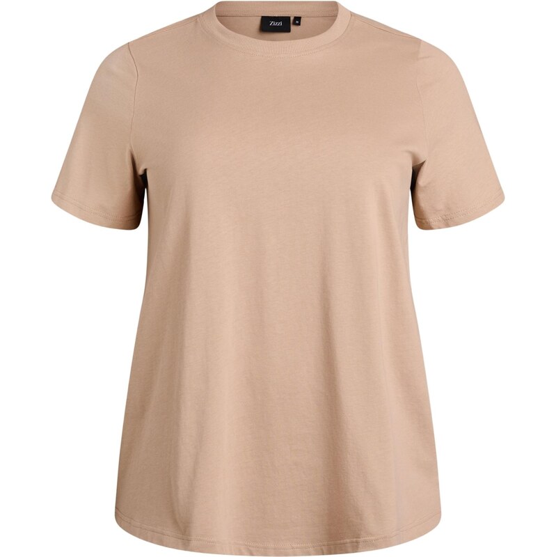 Zizzi Tričko Charlin tmavobéžová 68298793