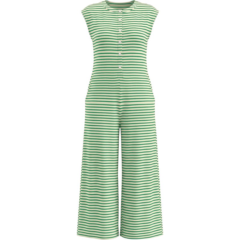 Imily Bela Overal zelená / biela 68298935