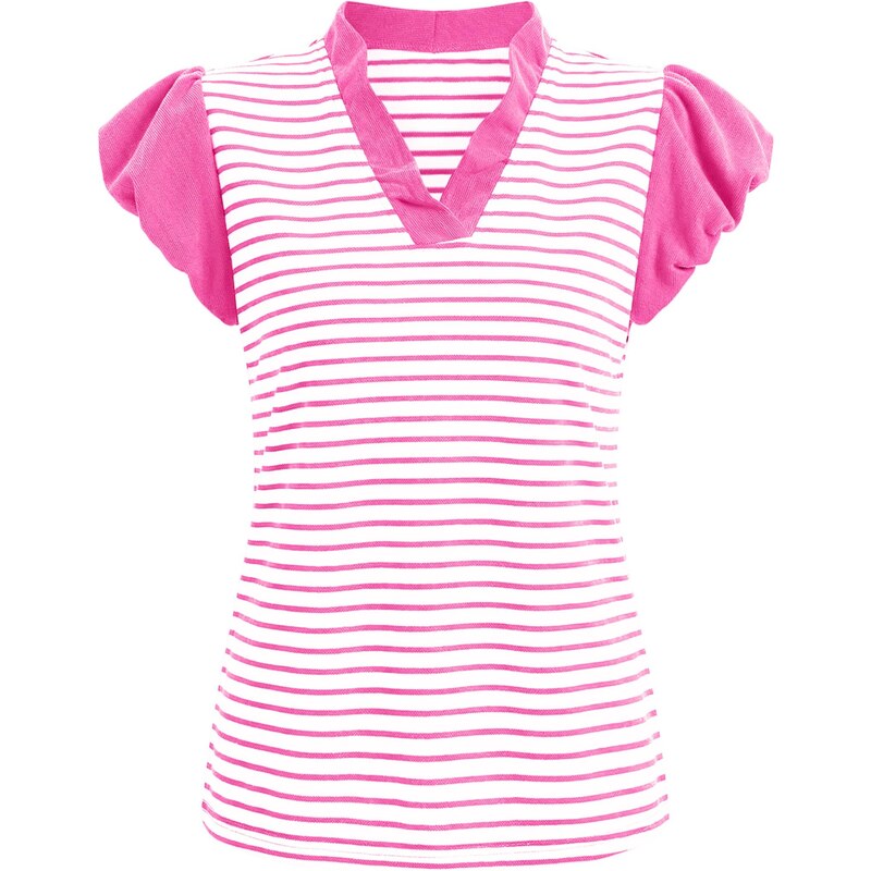 Imily Bela Tričko ružová / biela 68298946
