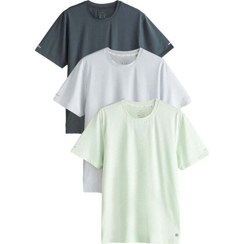 Next Funkčné tričko svetlosivá / jedľová / svetlozelená 68298986