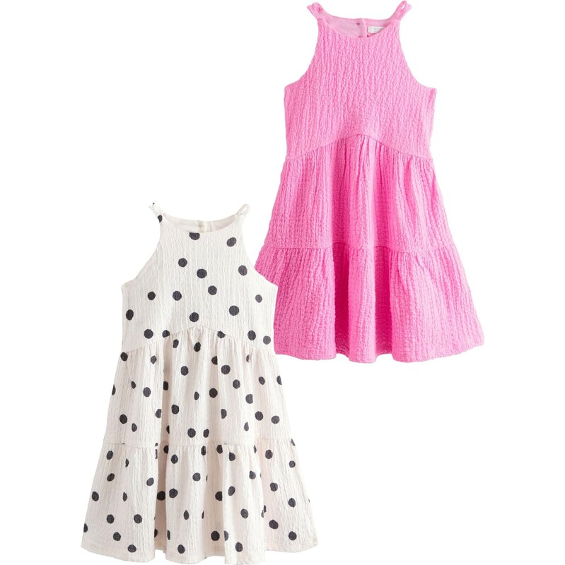 Next Šaty ružová / biela 68299129