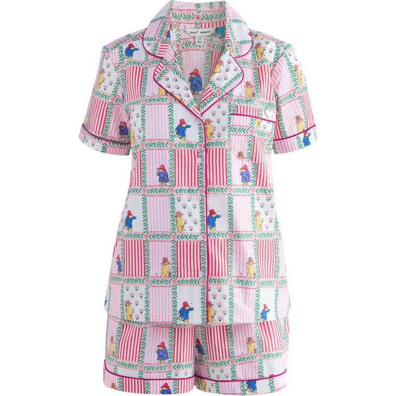Cath Kidston Kraťasy Paddington modrá / zelená / ružová / biela 68299141