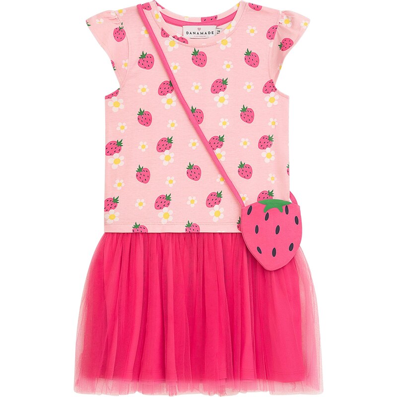 Danamade Šaty zelená / ružová / ružová / šedobiela 68298768