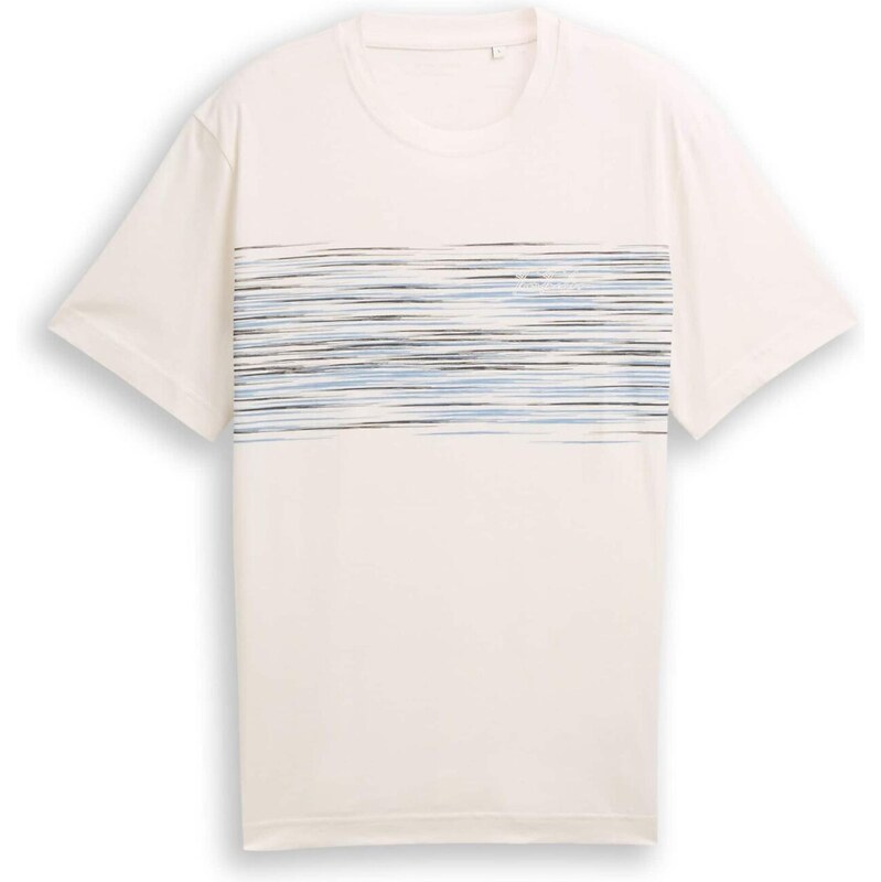 TOM TAILOR Tričko nebesky modrá / čierna / biela ako vlna 68299197