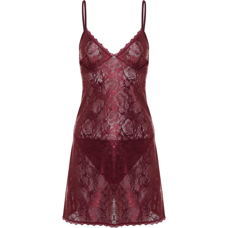 Trendyol Negližé burgundská 68299334
