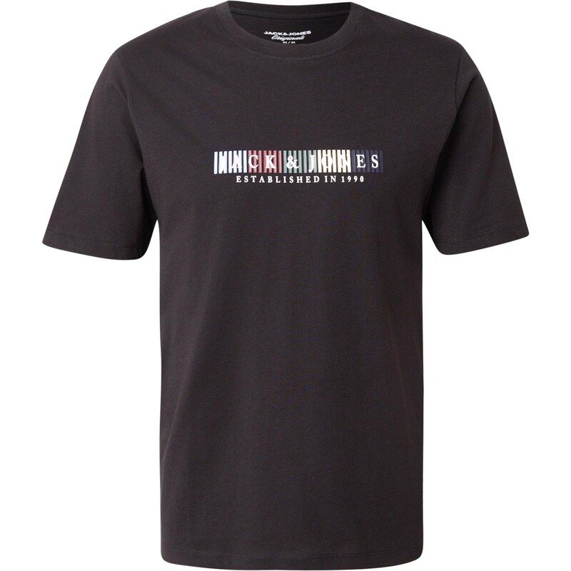 JACK & JONES Tričko JORNANTUCKET tmavomodrá / vínovo červená / čierna 68299327