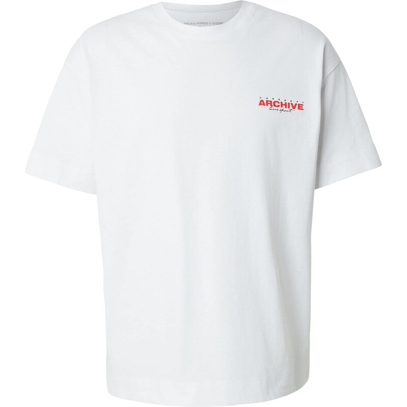 JACK & JONES Tričko JCOMINERAL červená / čierna / biela 68299365