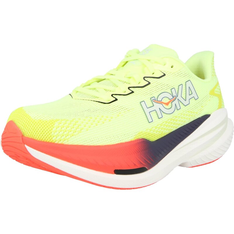 HOKA Bežecká obuv MACH X 3 neónovo žltá / lososová / čierna / biela 68299393