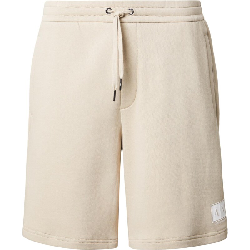 ARMANI EXCHANGE Nohavice béžová / biela 68299456