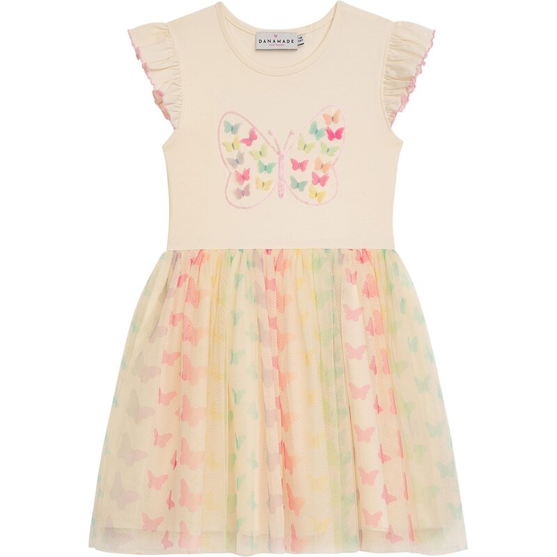 Danamade Šaty krémová / žltá / mätová / ružová 68299509
