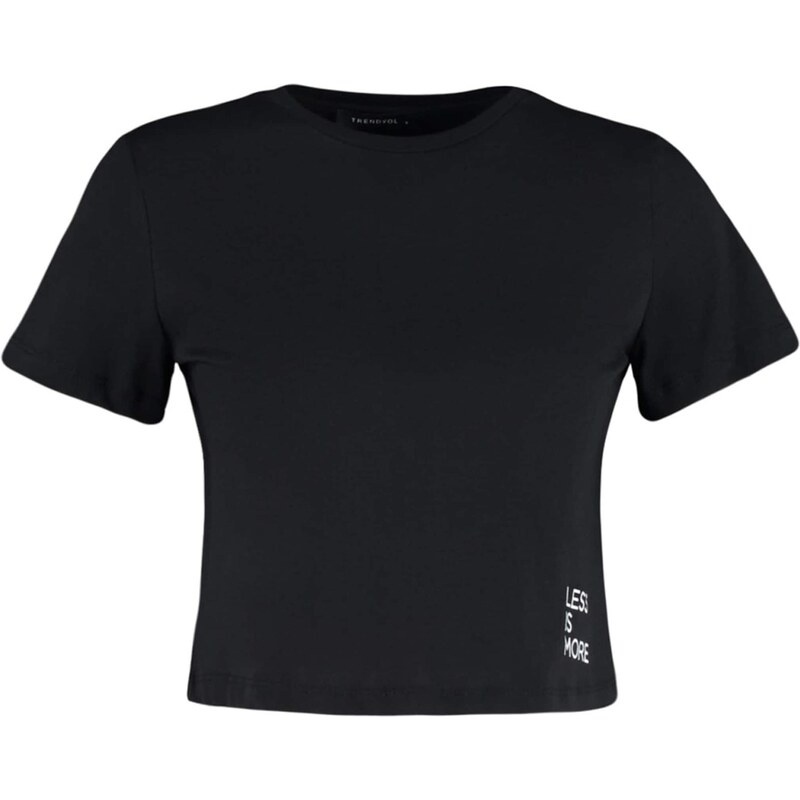 Trendyol Tričko čierna / biela 68299642