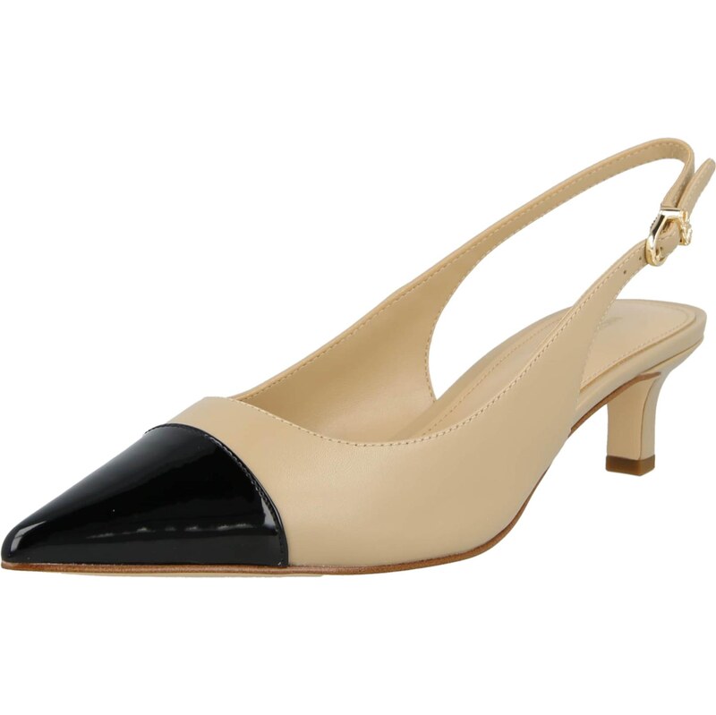 MICHAEL Michael Kors Lodičky s otvorenou pätou kaki / čierna 68299631