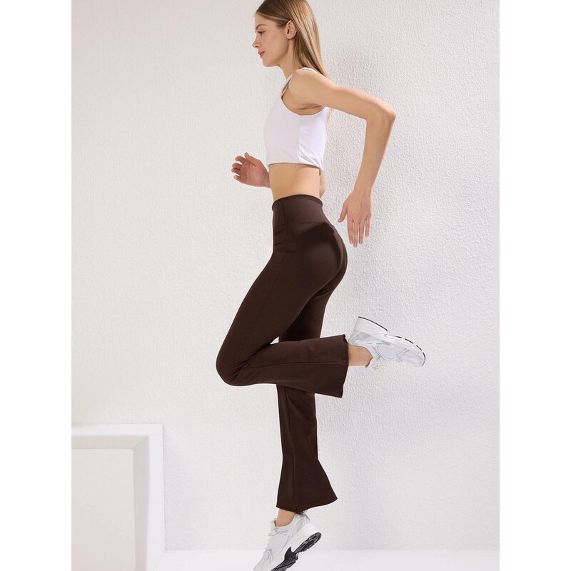 Trendyol Legíny tmavohnedá 68299668