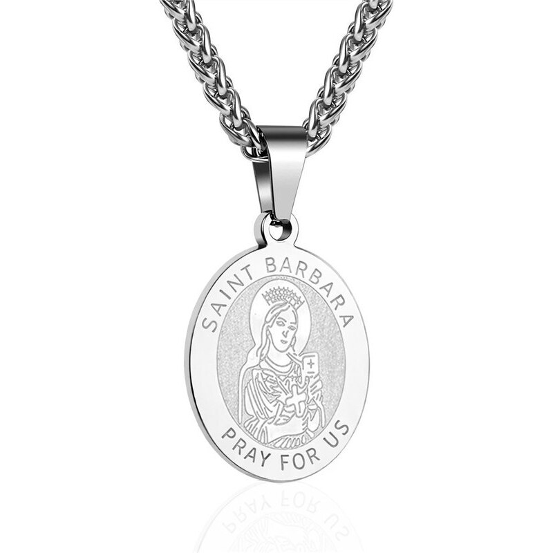 Impress Jewelry Prívesok z chirurgickej ocele Svätá Barbora Strieborná 68299852