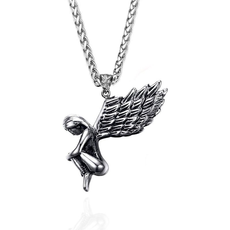 Impress Jewelry Prívesok z chirurgickej ocele Sediaci Anjel strážny 68299856