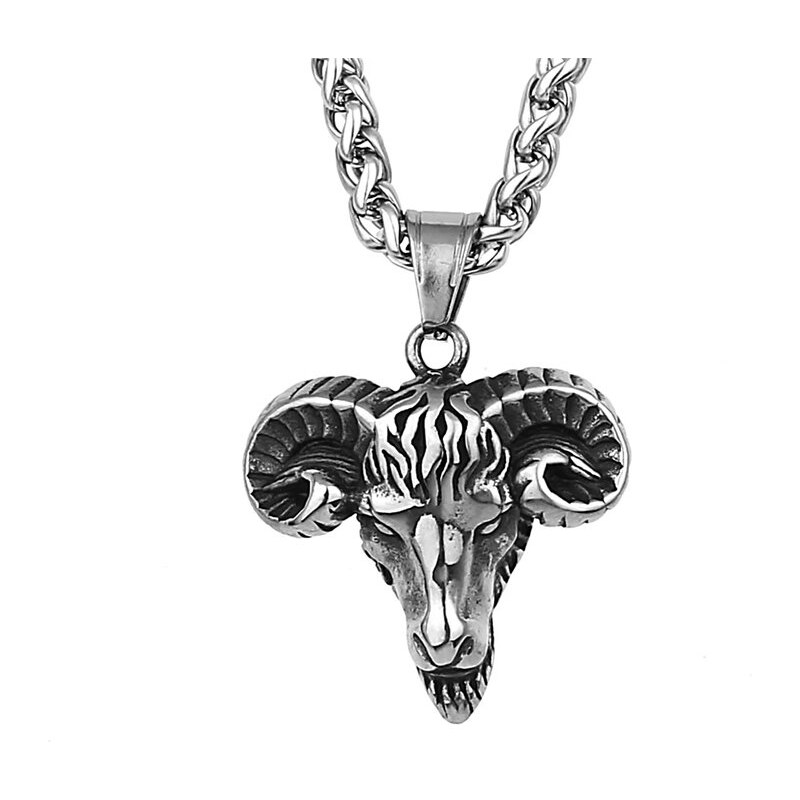 Impress Jewelry Prívesok z chirurgickej ocele Barania hlava znamenie 68299867