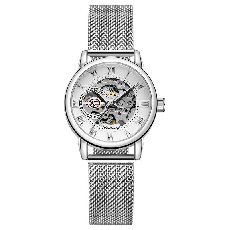 FORSINING mechanické hodinky FSL8099M4S2 Strieborné 68299883