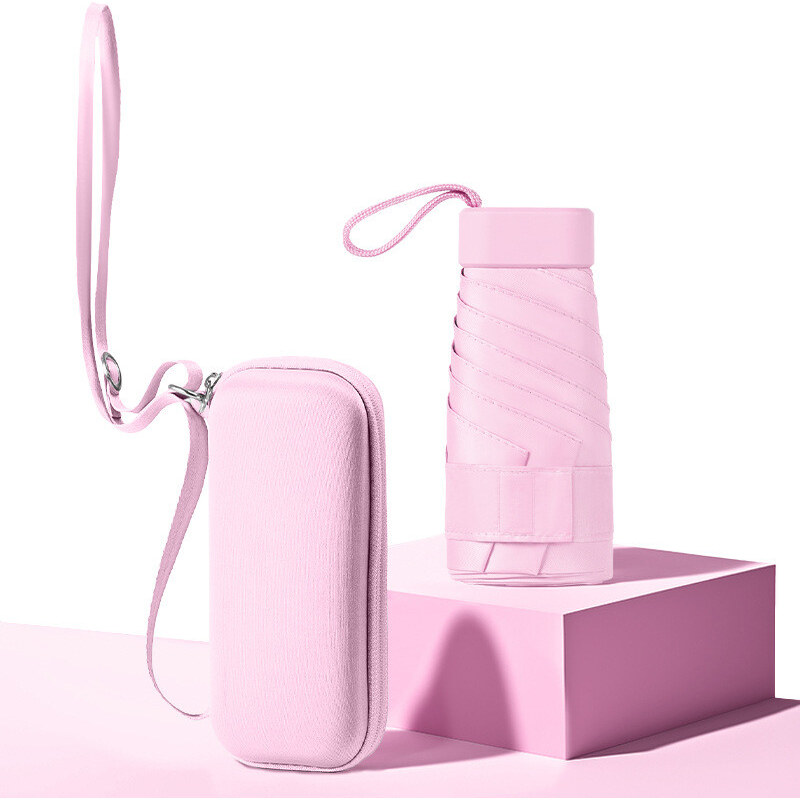 Shimia Skladací mini dáždnik do kabelky Peach pink 68299901