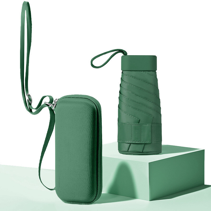 Shimia Skladací mini dáždnik do kabelky Dark green 68299904